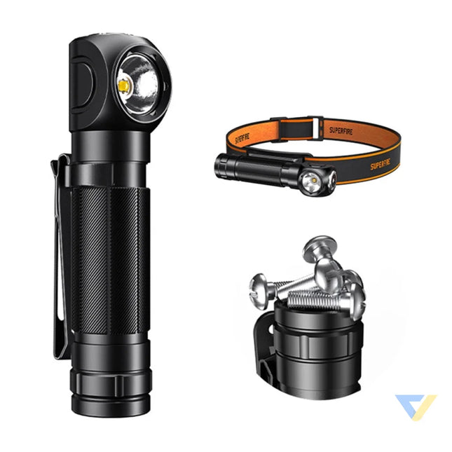 Superfire TH04 S,1000lmm USB C headlamp flashlight Head flashlights