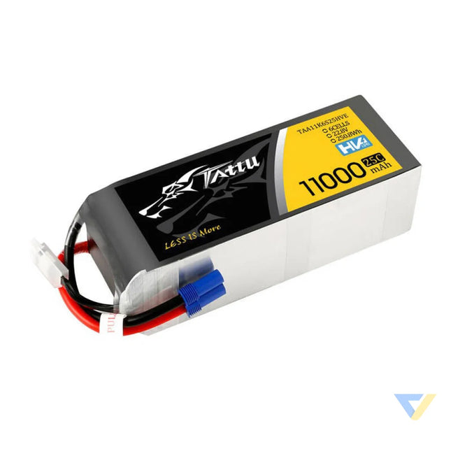Tattu 11000mAh 22.8V HV 25C 6S1P Lipo Battery Pack with EC5 Plug Lithium and NiMH