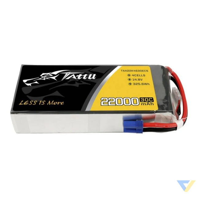 Tattu 22000mAh 14.8V 30C 4S1P Lipo Battery Pack with EC5 Lithium and NiMH