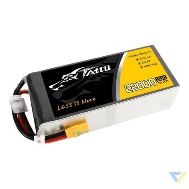 Tattu 22000mAh 22.2V 30C 6S1P Lipo Battery Pack with XT90 S plug Lithium and NiMH