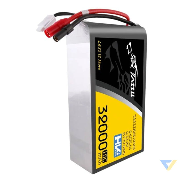 Tattu 32000mAh 22.2V 25C 6S1P Lipo Battery Pack with AS150 + XT150 Lithium and NiMH
