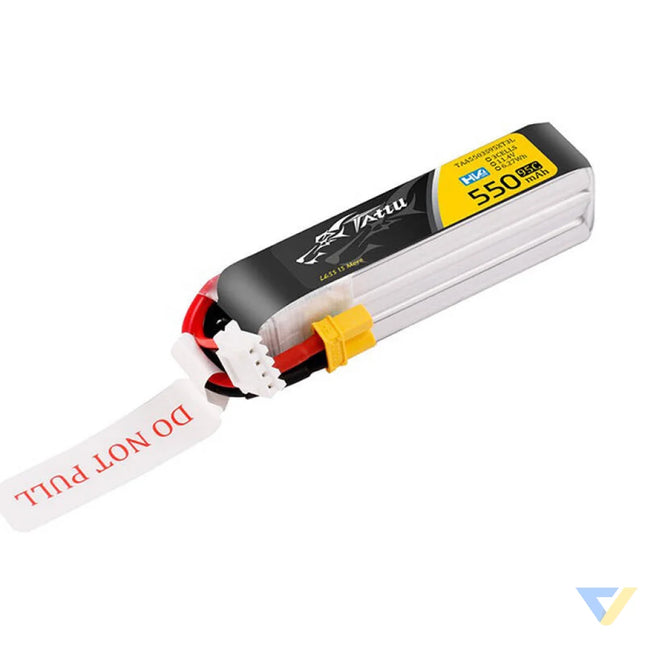 Tattu 3s 550mAh 95C 11.4V HV Lipo Battery with XT30 Plug Long Pack Connector Lithium and NiMH