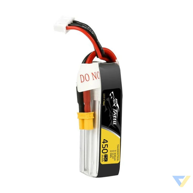 Tattu 450mAh 11.1V 75C 3S1P Long battery Lithium and NiMH