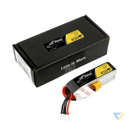 Tattu 450mAh 11.1V 75C 3S1P Long battery Lithium and NiMH