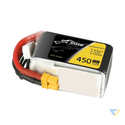 Tattu 450mAh 14.8V 75C 4S1P battery Lithium and NiMH