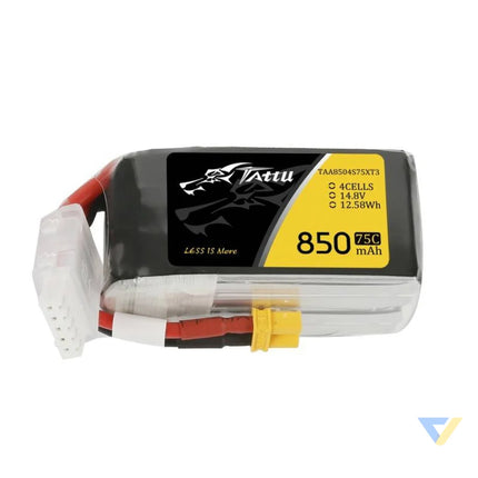 Tattu 850mAh 14.8V 75C 4S1P battery Lithium and NiMH