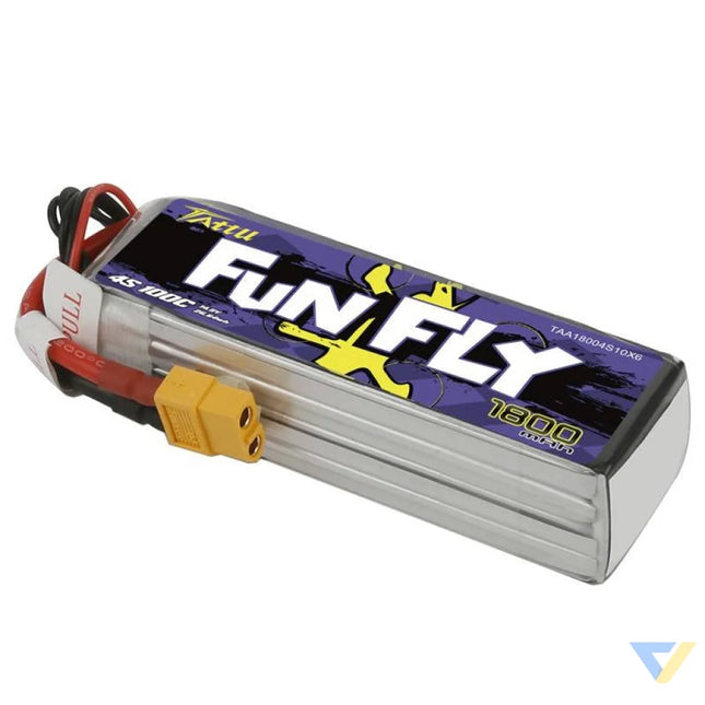 Tattu Funfly 1800mAh 14.8V 100C 4S1P XT60 battery Lithium and NiMH