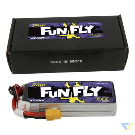Tattu Funfly 1800mAh 14.8V 100C 4S1P XT60 battery Lithium and NiMH