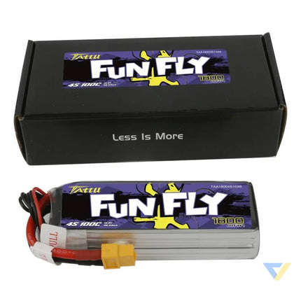 Tattu Funfly 1800mAh 14.8V 100C 4S1P XT60 battery Lithium and NiMH