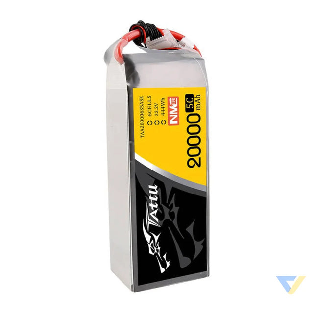 Tattu NMC 20000mAh 22.2V 5C 6S1P Lipo Battery Pack with AS150 + XT150 plug Lithium and NiMH