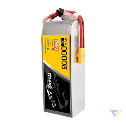 Tattu NMC 20000mAh 22.2V 5C 6S1P Lipo Battery Pack with XT90 S plug Lithium and NiMH