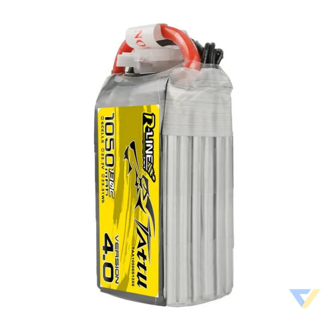 Tattu R Line 4.0 1050mAh 22.2V 130C 6S1P XT60 Battery Lithium and NiMH