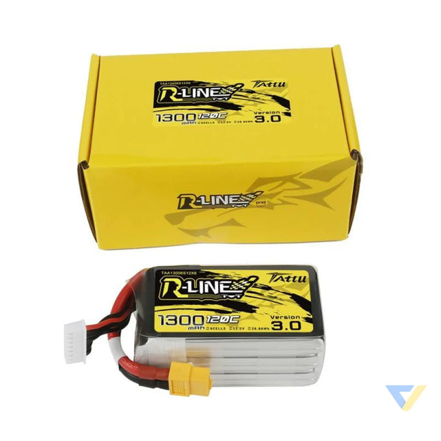Tattu R Line Version 3.0 1300mAh 22.2V 120C 6S1P XT60 battery Lithium and NiMH