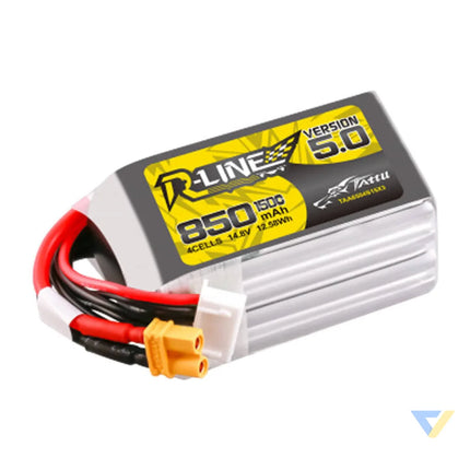 Tattu R Line Wersja 5.0 850 mAh 14,8 V 4S1P 150C XT30U F Lithium and NiMH
