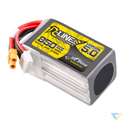 Tattu R Line Wersja 5.0 850 mAh 14,8 V 4S1P 150C XT30U F Lithium and NiMH