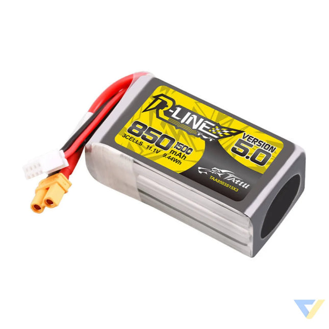 Tattu R Line Wersja 5.0 850mAh 3S 11.1V 150C XT30U F Lithium and NiMH