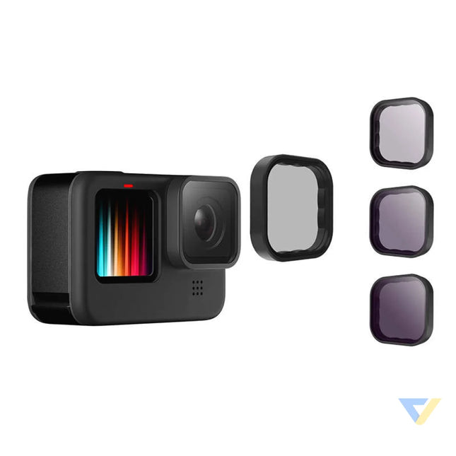 Telesin 8/16/32 ND filter set for GoPro Hero 9 / Hero 10 / Hero 11 / Hero 12 / Mini (GP FLT 902) For sports cameras