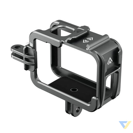 TELESIN Aluminum cage for GoPro Hero 12/11/10/9 + vertical adapter For sports cameras