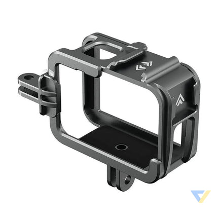 TELESIN Aluminum cage for GoPro Hero 12/11/10/9 + vertical adapter For sports cameras