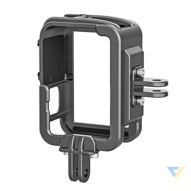 TELESIN Aluminum cage for GoPro Hero 12/11/10/9 + vertical adapter For sports cameras