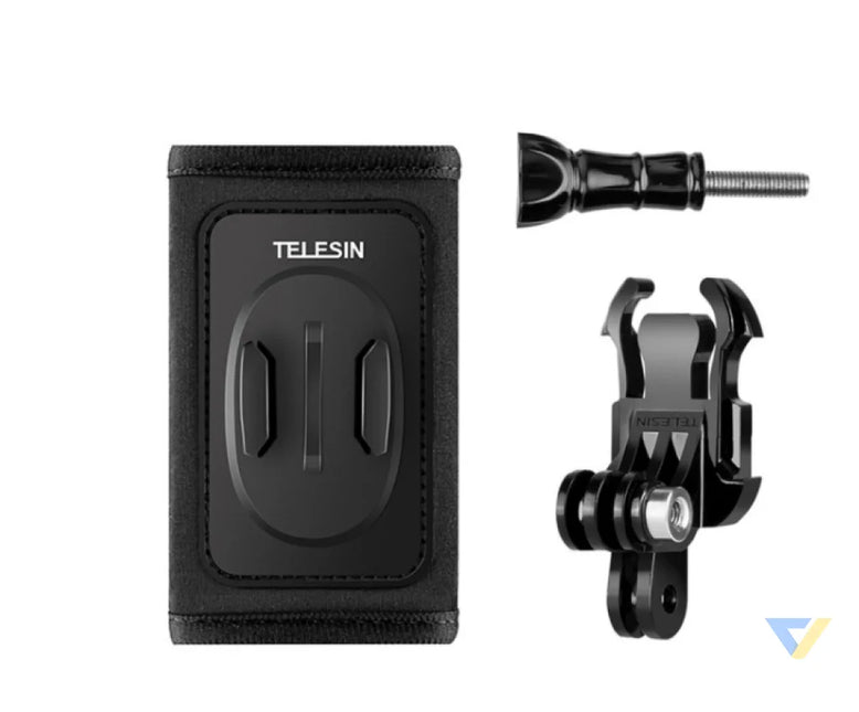 Telesin backpack strap mount with J hook mount for GoPro/Osmo Action (GP BPM 003) Straps mounts and holders