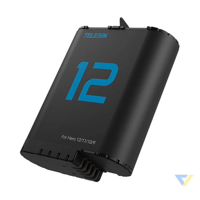 TELESIN lithium battery for GoPro Hero 12/11/10/9 (blue) For sports cameras