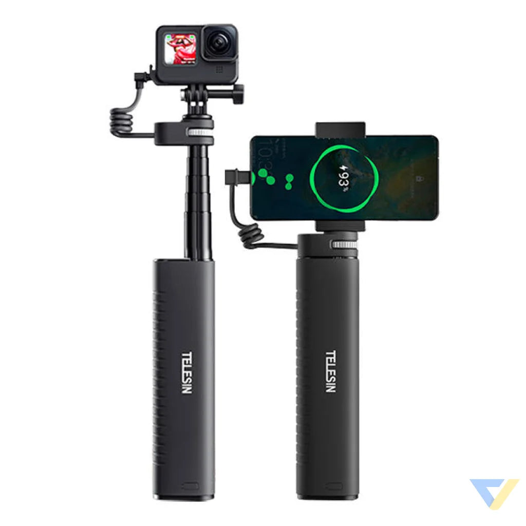 TELESIN Power grip selfie stick (With power bank) TE CSS 001 Powerbanks