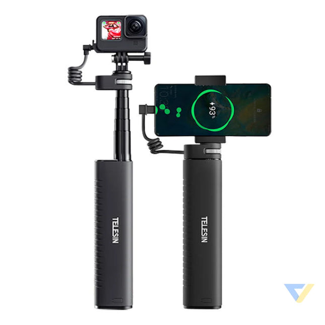 TELESIN Power grip selfie stick (With power bank) TE CSS 001 Powerbanks