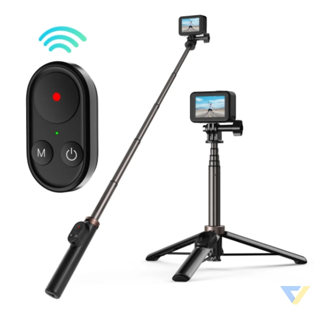 Telesin selfie stick for smartphones and GoPro cameras with BT remote control (TE-RCSS-001) Straps mounts and holders