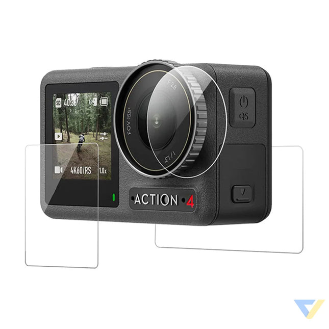 TELESIN tempered glass for DJI Osmo Action 5/4/3 For sports cameras
