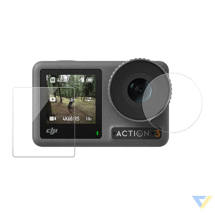 TELESIN tempered glass for DJI Osmo Action 5/4/3 For sports cameras