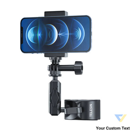 TELESIN Universal Handlebar Tube Clamp Mount for action cameras Booms and selfie sticks