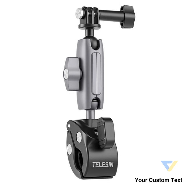 TELESIN Universal Handlebar Tube Clamp Mount for sport cameras (aluminum) Booms and selfie sticks
