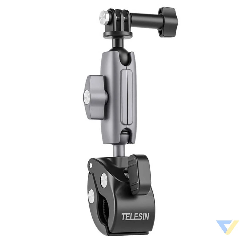 TELESIN Universal Handlebar Tube Clamp Mount for sport cameras (aluminum) Booms and selfie sticks