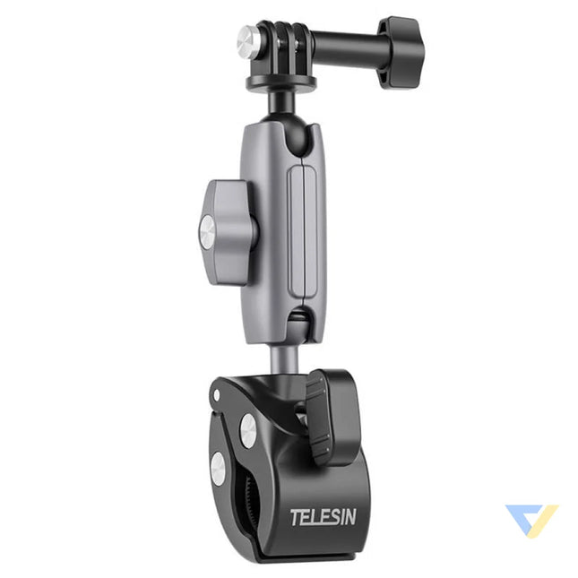 TELESIN Universal Handlebar Tube Clamp Mount for sport cameras (aluminum) Booms and selfie sticks