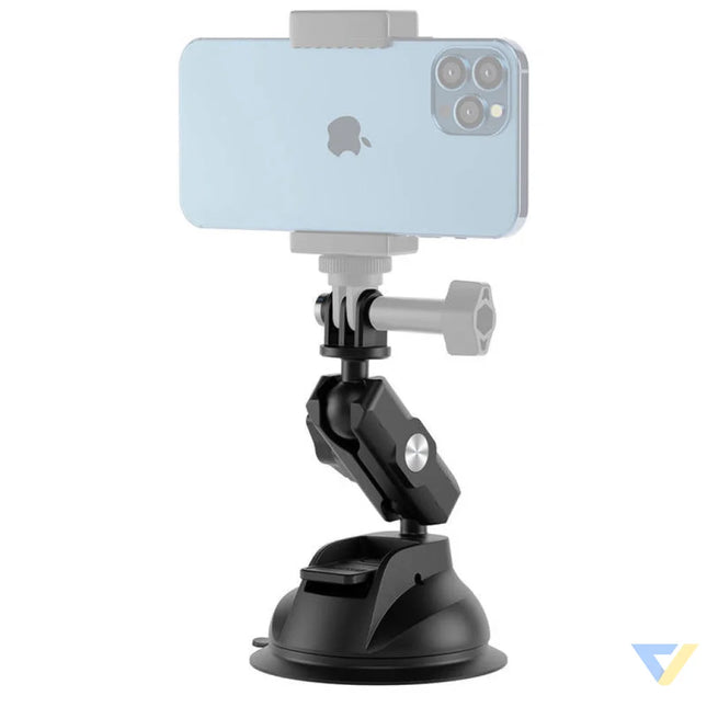 TELESIN Universal Suction Cup Holder with phone holder and action camera mounting TE SUC 012 Straps mounts and holders
