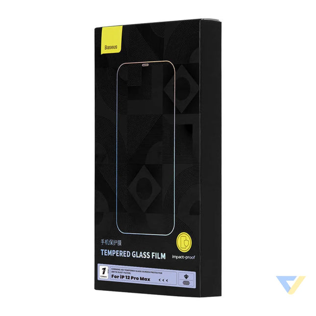 Tempered Glass Baseus 0.4mm Iphone 12 Pro MAX + cleaning kit For smartphones