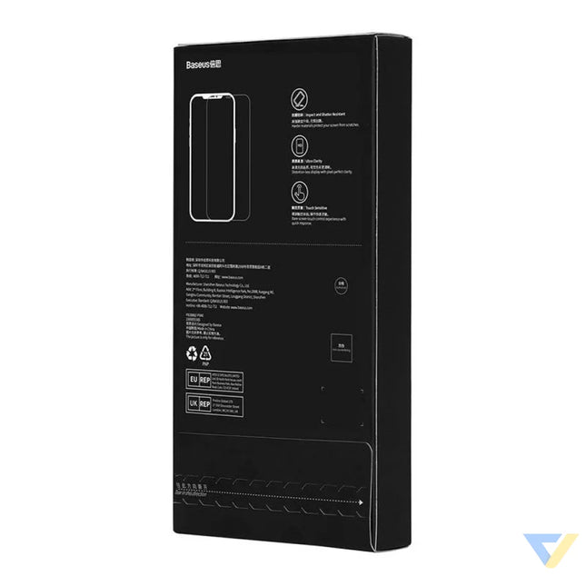Tempered Glass Baseus 0.4mm Iphone 12 Pro MAX + cleaning kit For smartphones