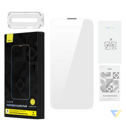 Tempered Glass Baseus 0.4mm Iphone 13 Pro Max/14 Plus + cleaning kit For smartphones