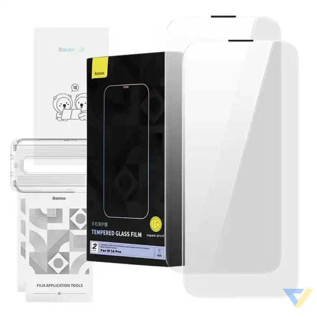 Tempered Glass Baseus Corning for iPhone 14 Pro with built in dust filter For smartphones