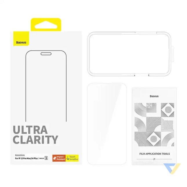 Tempered Glass screen protector Baseus OS Diamond Series HD for Iphone 13 Pro Max/14 Plus(Clear) For smartphones