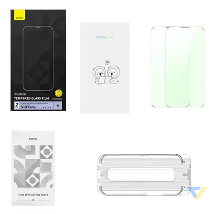 Tempered glass with eye protection filter Baseus Crystal Series iPhone 14 PRO For smartphones