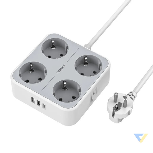 TESSAN Power strip TS 302 C GR Power strips