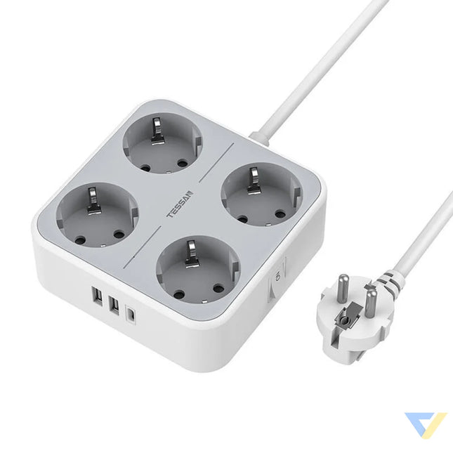 TESSAN Power strip TS 302 C GR Power strips