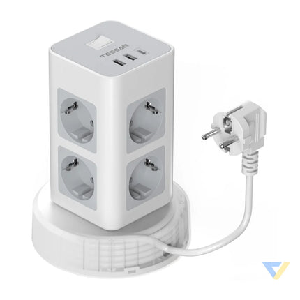 Tessan TPS03RX DE C power strip (white) Power strips