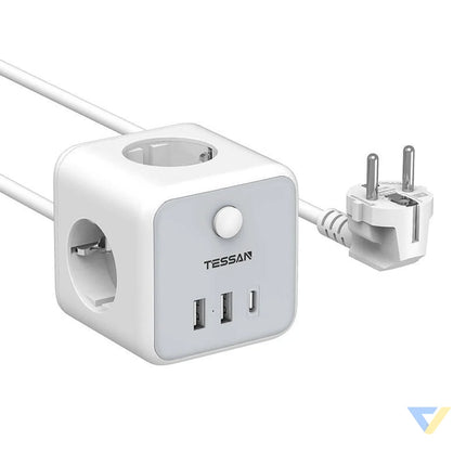 TESSAN TS 301 C GR power strip Power strips