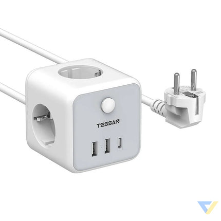 TESSAN TS 301 C GR power strip Power strips