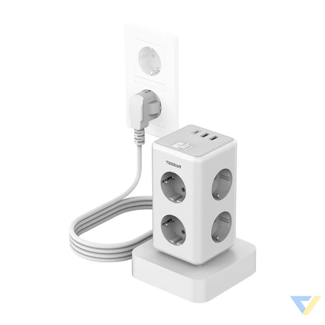 Tessan TS 306TS C power strip (white) Power strips