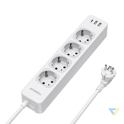 Tessan TS 307 C power strip (white) Power strips