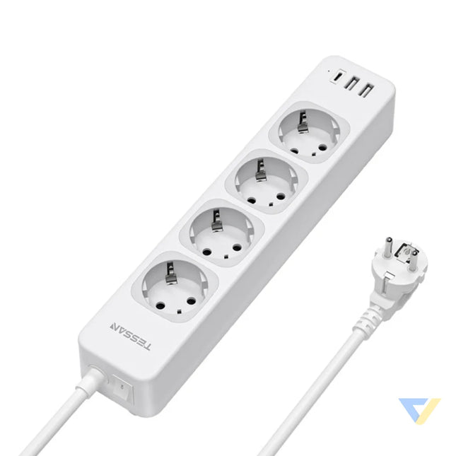 Tessan TS 307 C power strip (white) Power strips